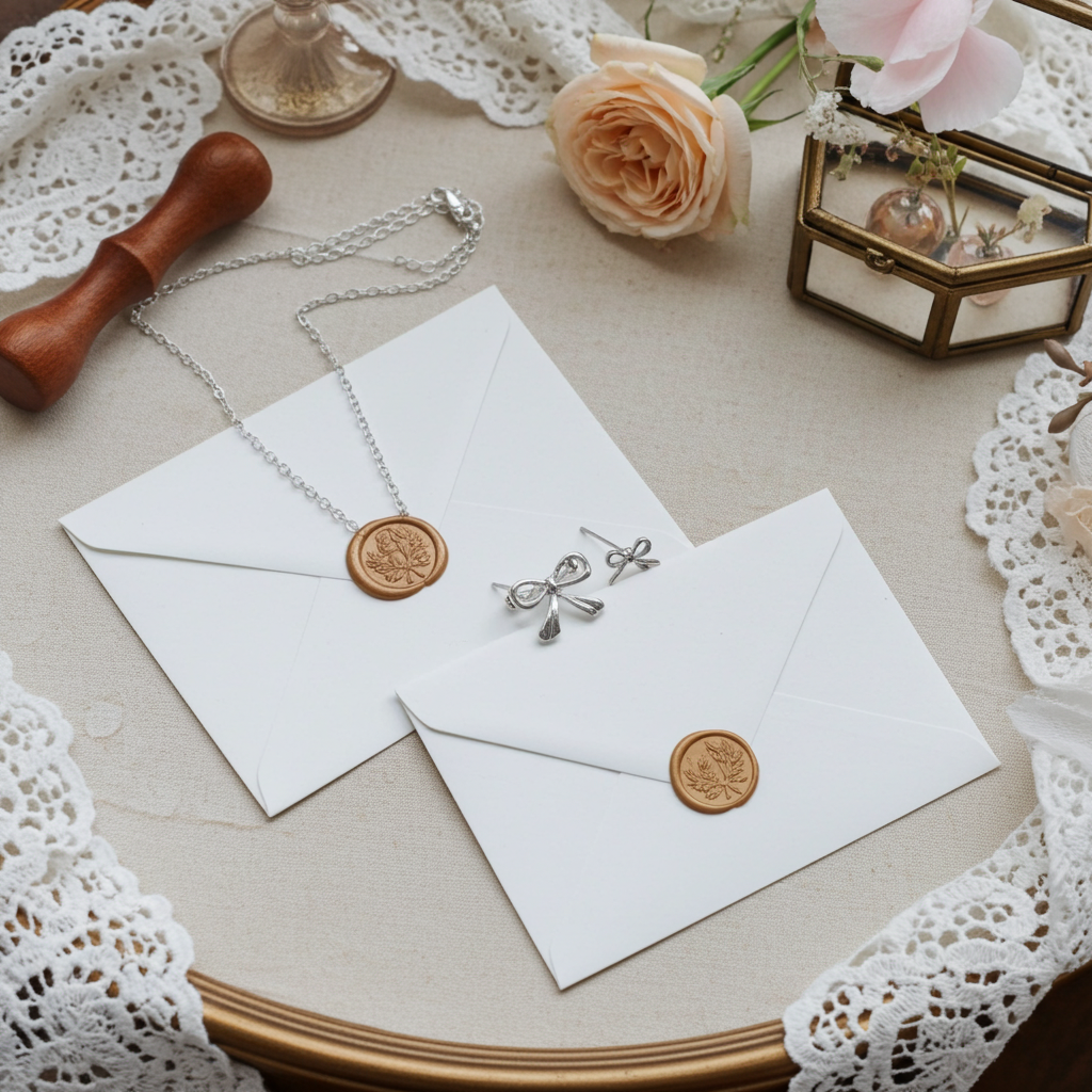 Silver Bowknot Pendant Necklace , Stainless Steel , Charm , Good Gift Choice , Elegant , Luxury time , Rust free shine and Earrings Set.