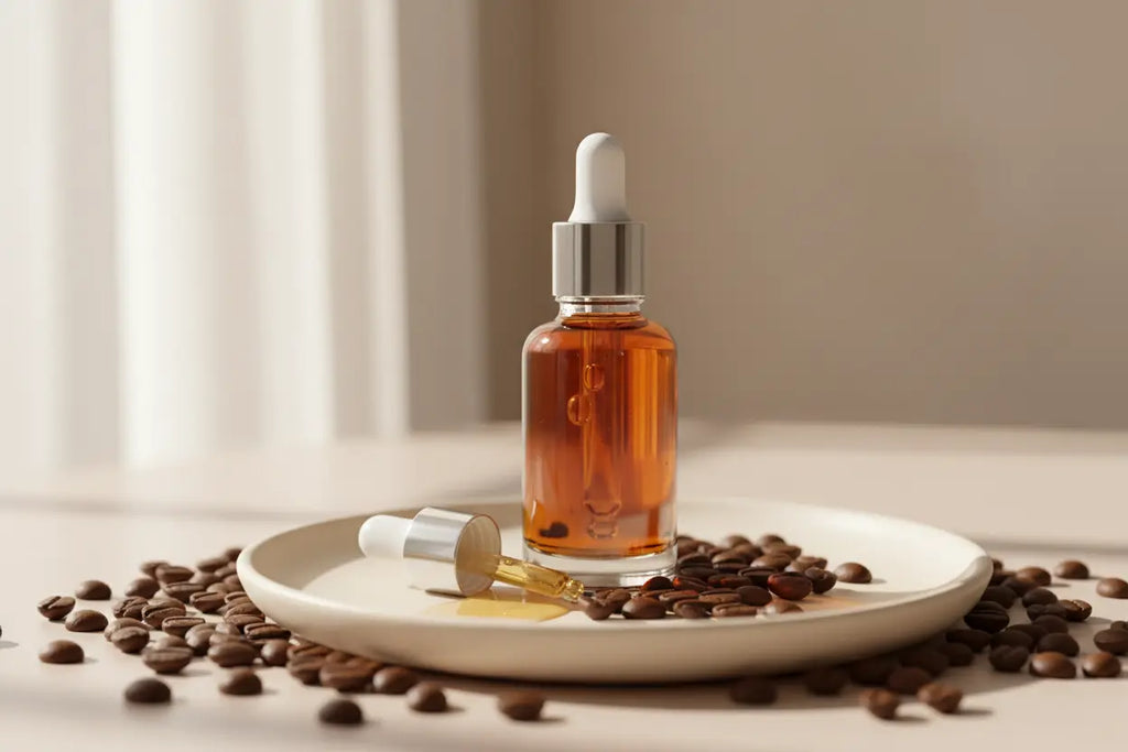 generate a very attractive coffee serum oil images 