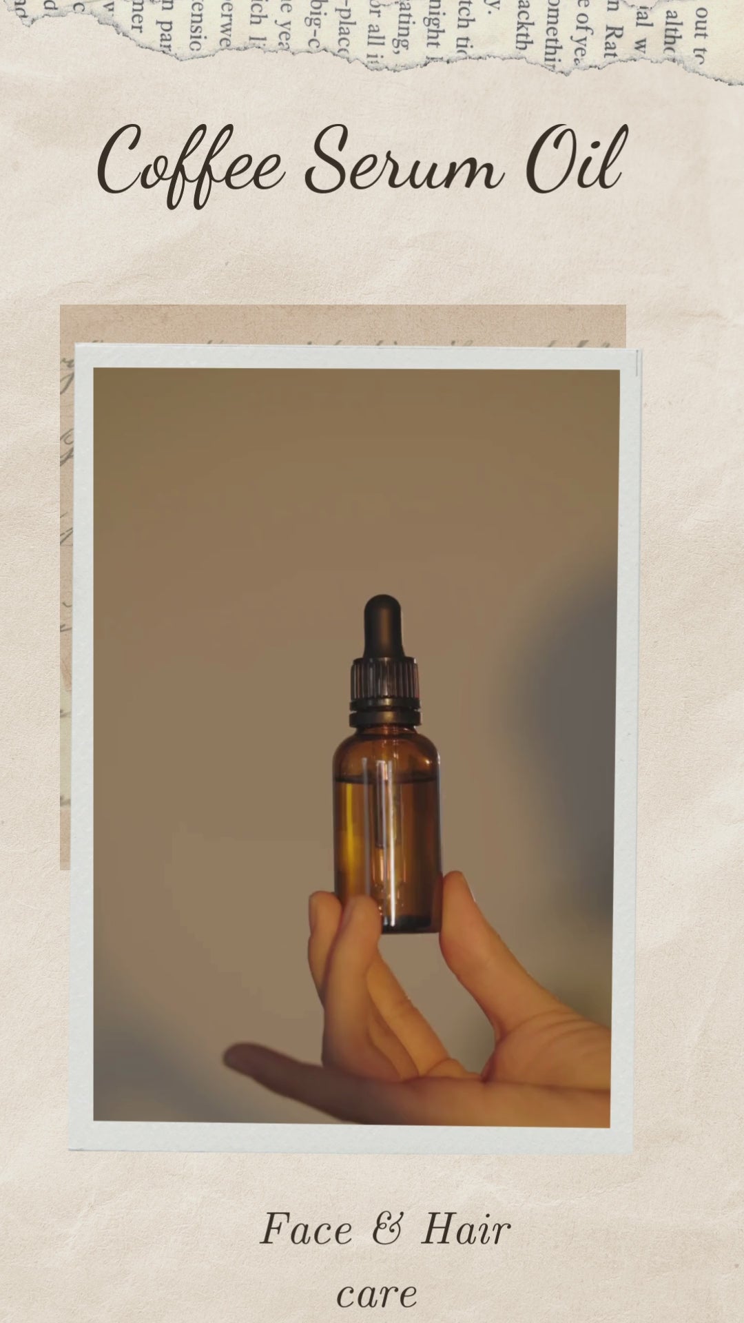 Coffee Serum Beans for  Skin and Hair Care 30ML.